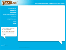 Tablet Screenshot of flexi-bel.nl